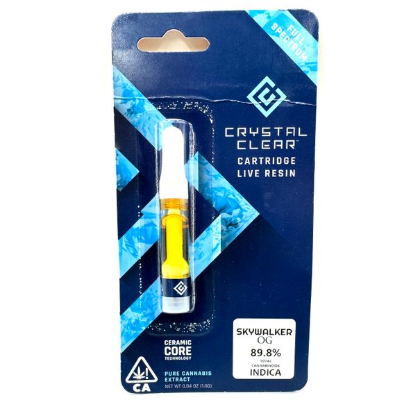 Crystal Clear - Skywalker OG - 1g Live Resin Cannabis Cartridge