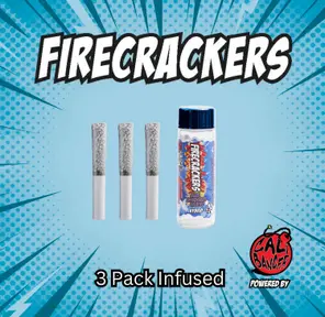 Firecracker Infused Pre Roll BLUE RASPBERRY GELATO 3 x 0.6 - 1.8 G