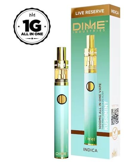 Dime Industries - Kush Mints - Live Reserve - All In One - 1g - Indica