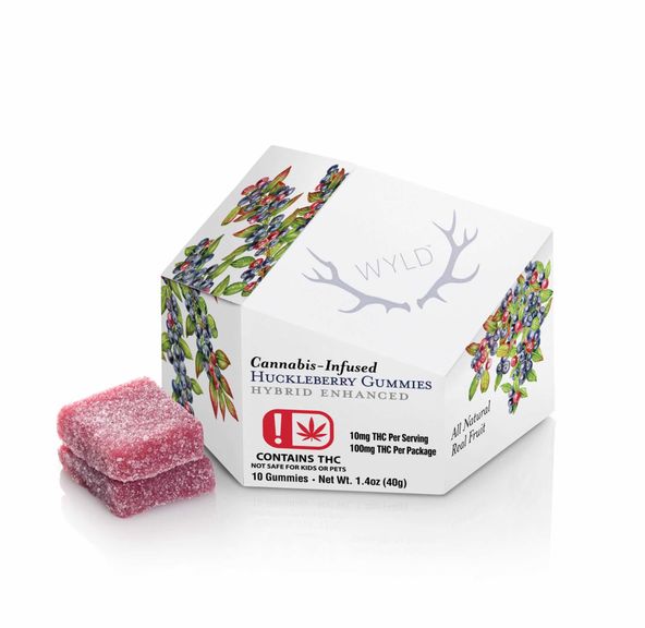 Wyld - Huckleberry Hybrid Enhanced Gummies 100mg