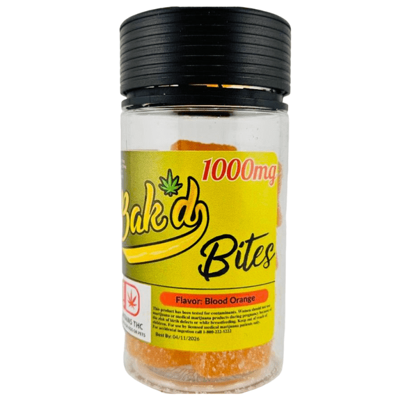 Bites 1000MG Gummies (Blood Orange)