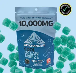 10,000mg THC Gummy (40ct) - Cool Ocean Breeze 320.00 g