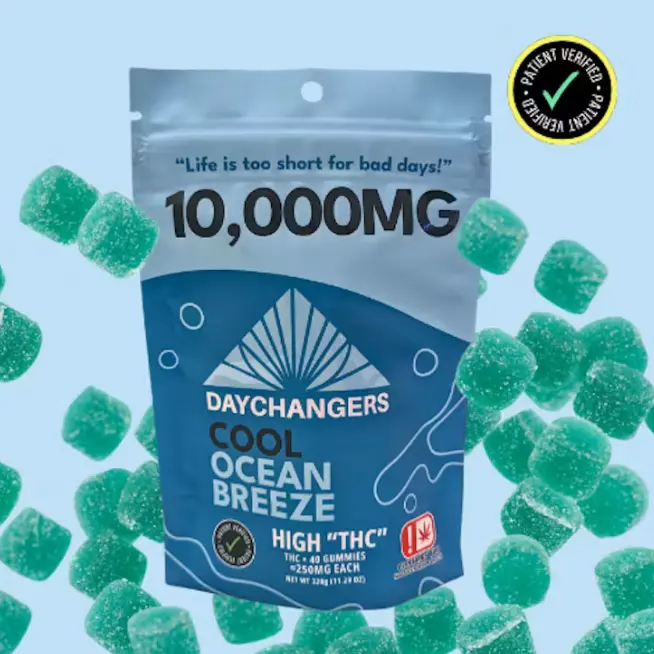 10,000mg THC Gummy (40ct) - Cool Ocean Breeze 320.00 g