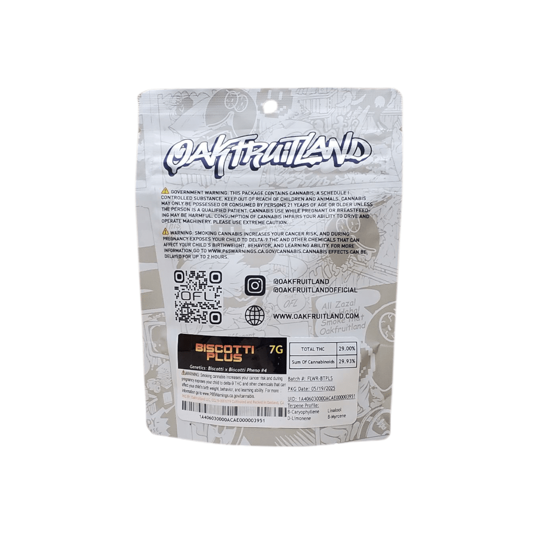 Oakfruitland - Biscotti Plus 7g