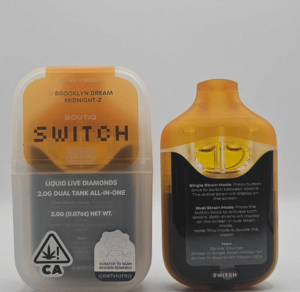BOUTIQ LIQUID LIVE DIAMOND AIO- DUAL 1G BROOKLYN DREAM X MIDNIGHT Z