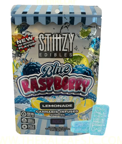 STIIIZY BLUE RASPBERRY LEMONADE GUMMIES INDICA 10X10 25G