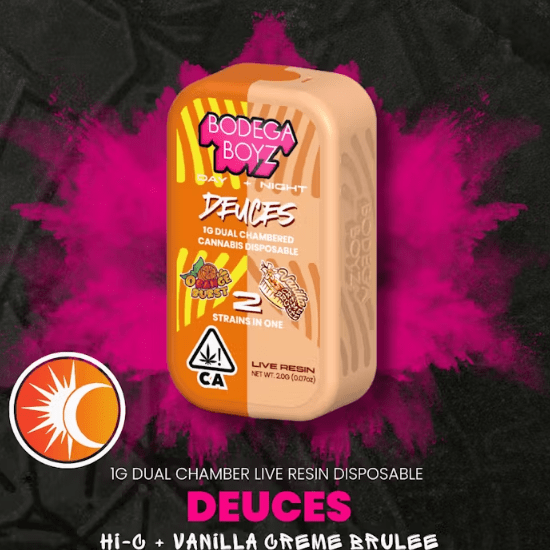 Deuces Hi-C and Vanilla Crème Brûlée Live Resin Vape