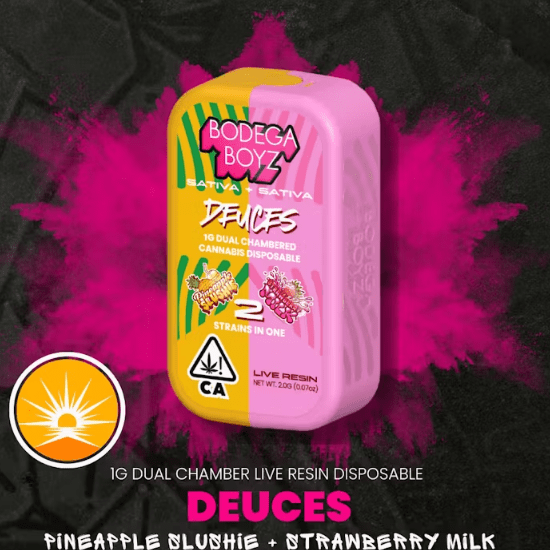 Deuces Pineapple Slushie x Strawberry Milk Live Resin Vape