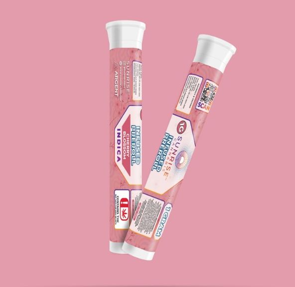 Sunrise Cannabis 1g Infused Preroll - Cherry Blossom