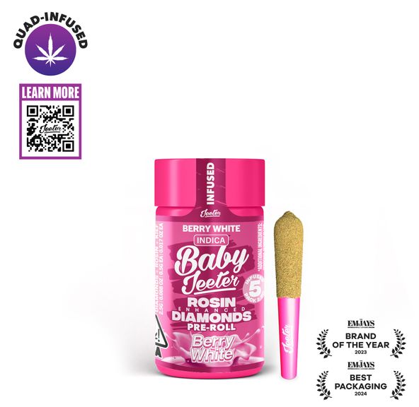 Jeeter - Baby - Quad Infused Prerolls - 5 Pack - 2.5g - Berry White