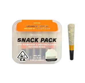 Boutiq Infused Mini Pre-roll 5pk Orange Slush x Straw-Tangie 2.5g