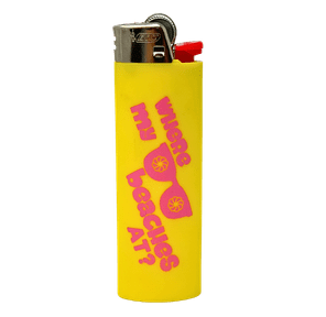 Branded Lighter BIC Beaches Yellow