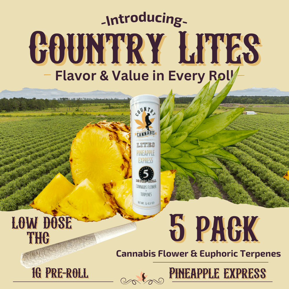Country Cannabis Lites 1g 5pk - Pineapple Express