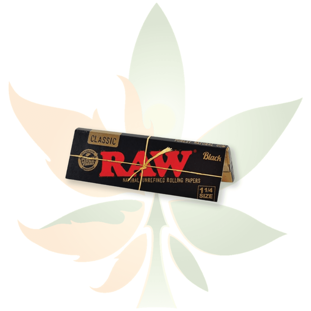 Raw - Black 1 1/4 - Rolling Papers
