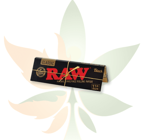 Raw - Black 1 1/4 - Rolling Papers