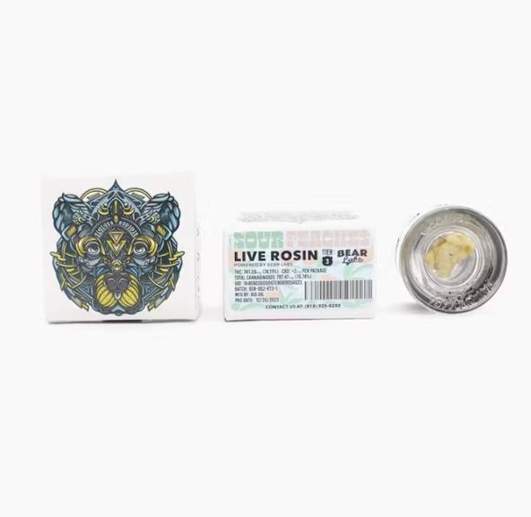 Bear Labs - Sour Peaches - Live Rosin 1g