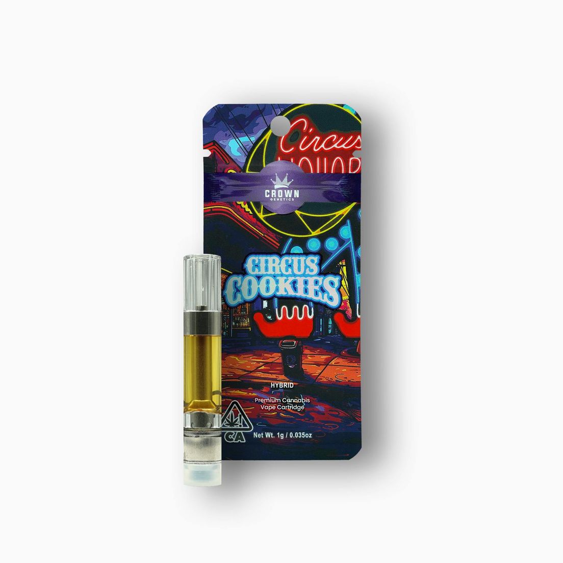 Crown | Vape Cart | 1g | Distillate | Circus Cookies
