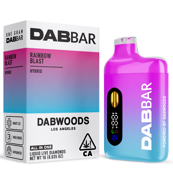 Dabwoods | AIO Vape | 1g | Diamond Dab Bar | Rainbow Blast