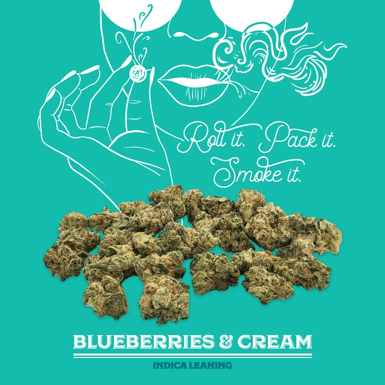 WCTC Best: 1/8 Flower - Blueberries and Cream (Indica), 3.5g