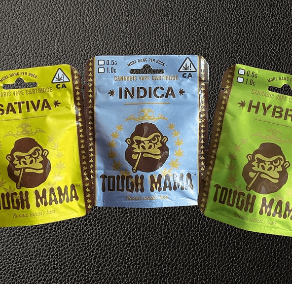 E. Tough Mama 1g Solventless Cartridge - Bubba Kush (I)