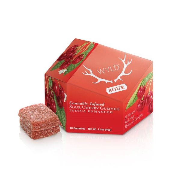 Wyld Fruit Chews Sour Cherry 100mg