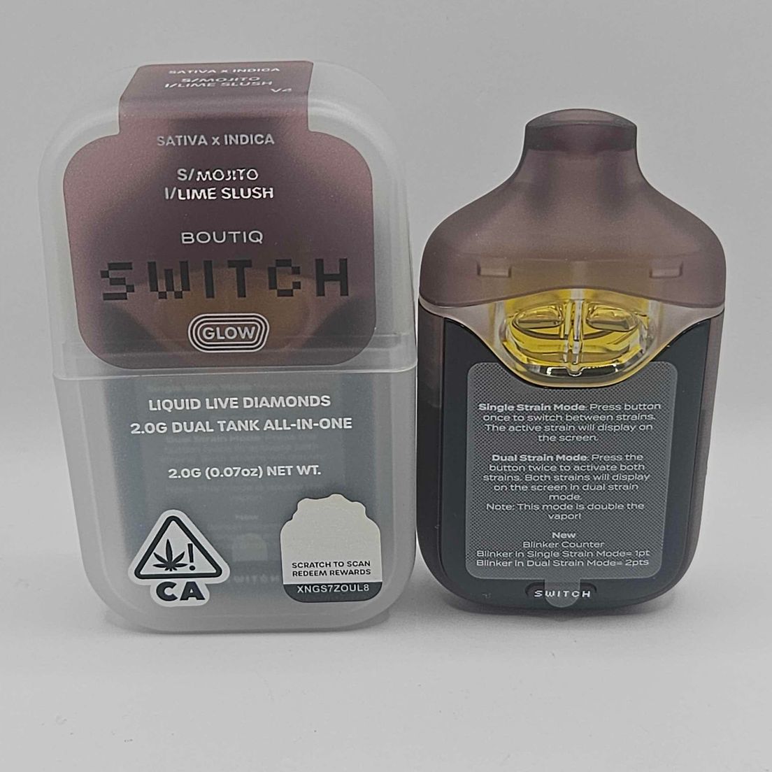 Boutiq Switch / Glow - Disposable - Mojito x Lime Slush - 2G