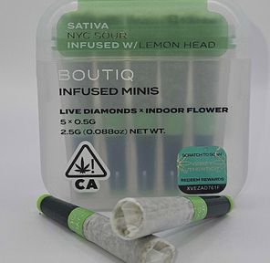 Boutiq Mini Joints (5ct) - NYC Sour w/ Lemon Head