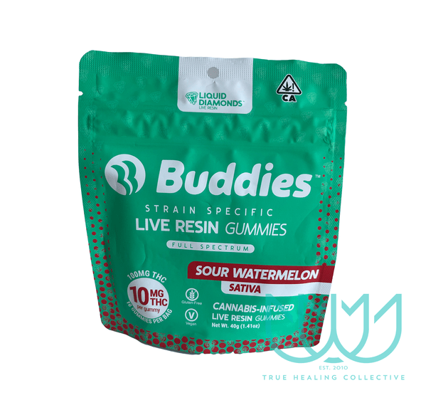 Buddies Liquid Diamonds Live Resin Gummies - Sour Watermelon Sativa