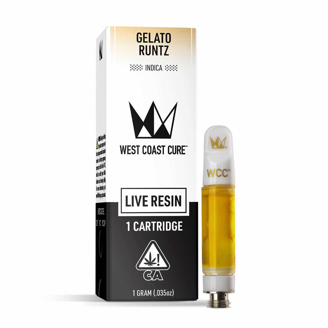 West Coast Cure - Gelato Runtz Live Resin Cartridge - 1g