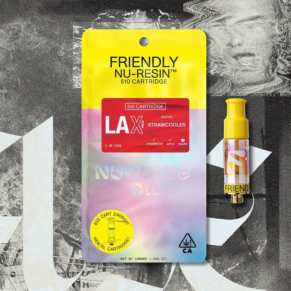 Friendly Brand- Lax Packs Strawcooler Nucleus Cured Resin 510 Cart 1g (S)