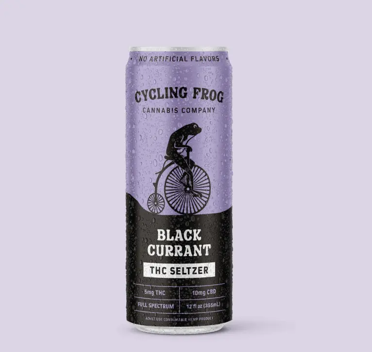 CF 5mg THC Black Currant Seltzer, Single