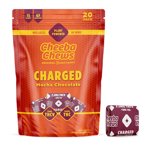 CHEEBA CHEWS CHARGED MOCHA CHOCOLATE 100MG THC 50MG THCV