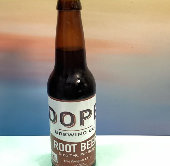 High Rollers- Root Beer- Dope Brewing- Drinks- Soda- THC- 5mg