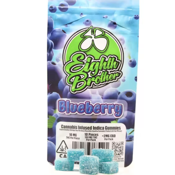 Blueberry Gummies 10 pack (100mg)