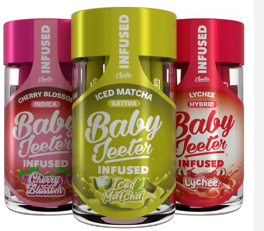 BABY JEETER LYCHEE 5PK X 0.5G INFUSED PRE-ROLLS HYBRID 2.5G
