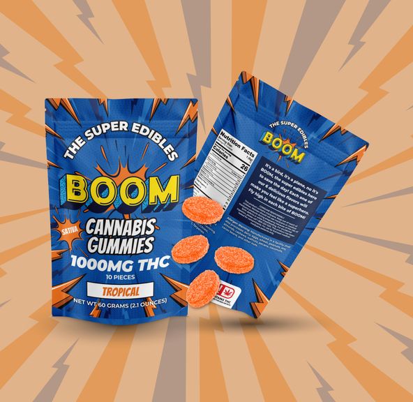 BOOM TROPICAL GUMMIES 1000MG