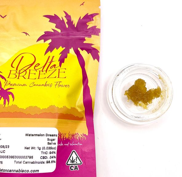 *BLOWOUT DEAL! $25 1g Watermelon Dreamz (Sativa) Sugar - Delta Breeze