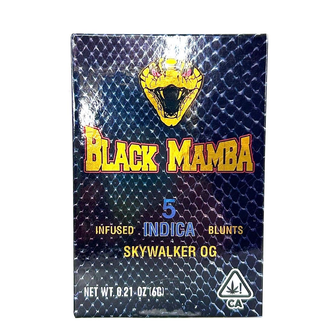 BLACK MAMBA - Master Kush - 5pk x 1.2g = 6g, INFUSED BLUNTS!