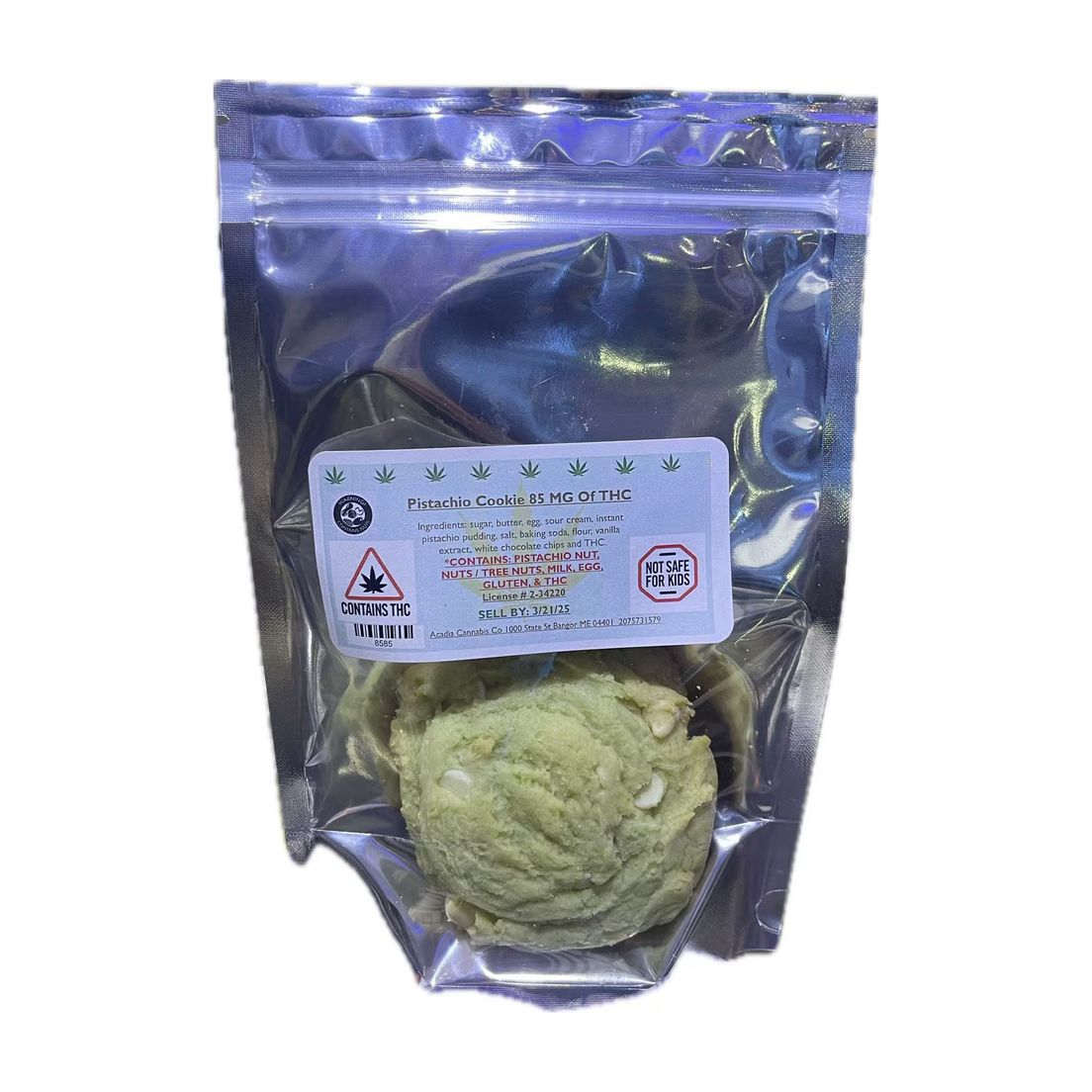 Acadia -Pistachio Cookie 85MG