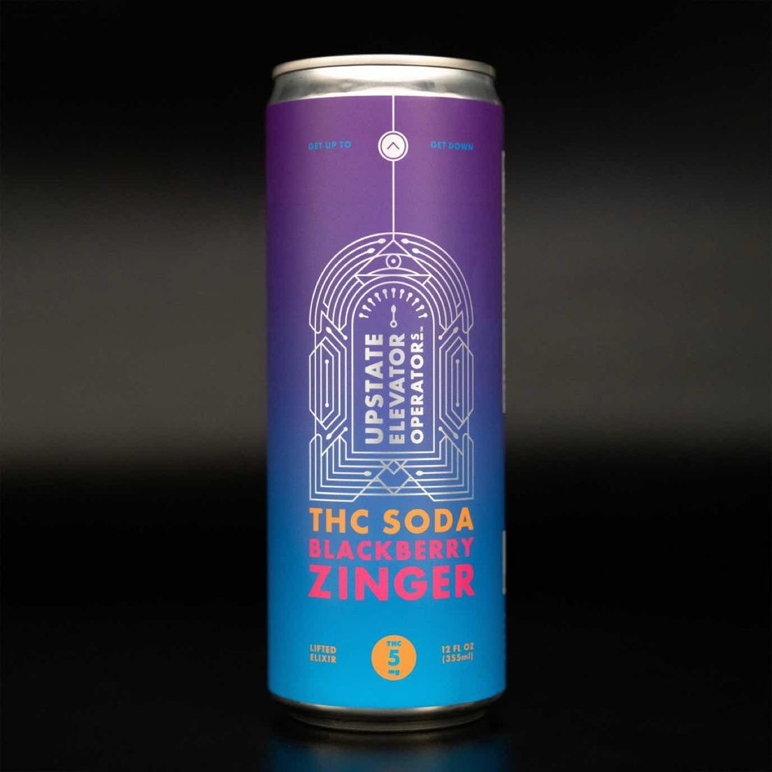 Blackberry Zinger | 5mg Soda | Upstate Elevator x Novel Bev. Co.