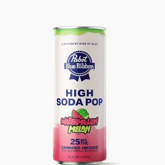 Cannabis Infused High Soda Pop - Watermelon Melon | 25mg | Single 355.00 g