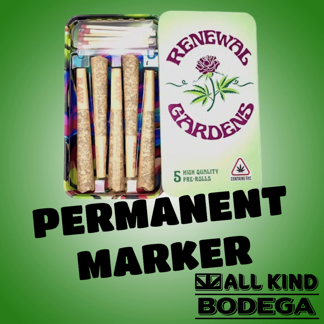 Permanent Marker .5g preroll 5 pack (2.5g total) (@RenewalGardens)