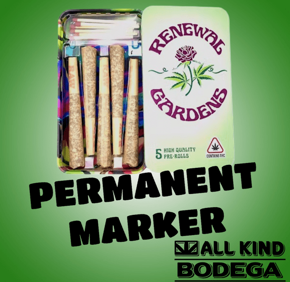 Permanent Marker .5g preroll 5 pack (2.5g total) (@RenewalGardens)