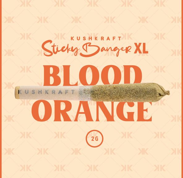 1 x 2G XL Infused Sticky Banger Hybrid Blood Orange by KushKraft