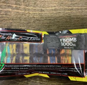 B’s FBomb Golden Ticket 1000mg Full Spectrum Chocolate Bar