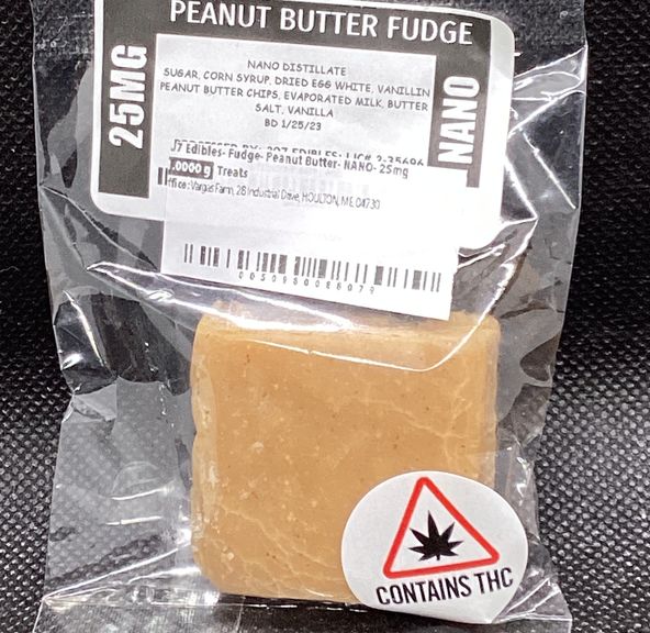 207 Edibles- Fudge- Peanut Butter- NANO- 25mg