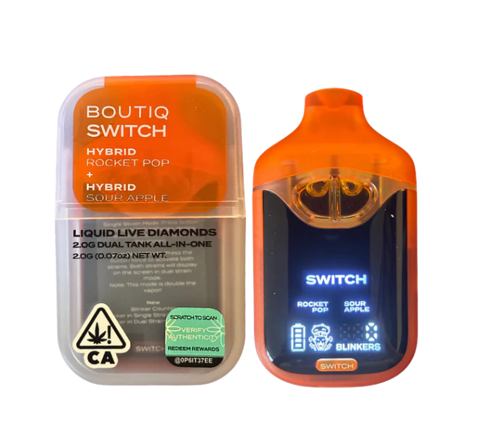 Boutiq Dual Pack AIO Vape Rocket Pop x Sour Apple 1g