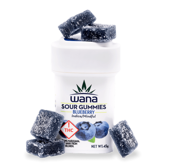 Blueberry Sour Gummies 100mg (Wana)