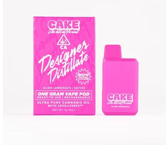 Cake - Alien Lemonade - Designer Distillate Disposable Vape 1.25g