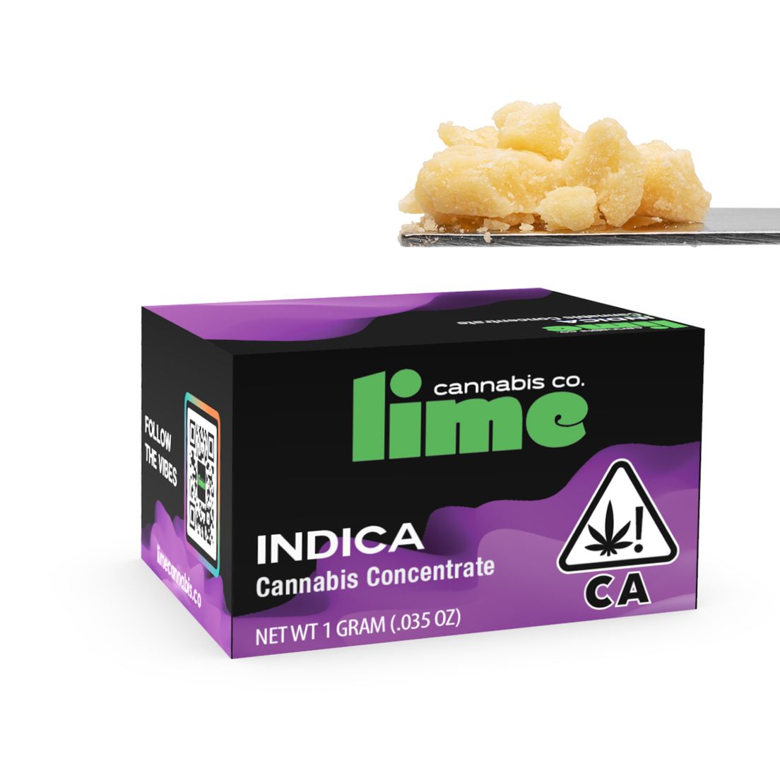 Blueberry Zkittlez - Indica (1.0g Live Resin Budder) Lime